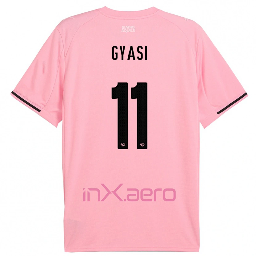 Danxen Herren Emmanuel Gyasi #11 Pink Schwarz Heimtrikot Trikot 2025/26 T-Shirt Österreich