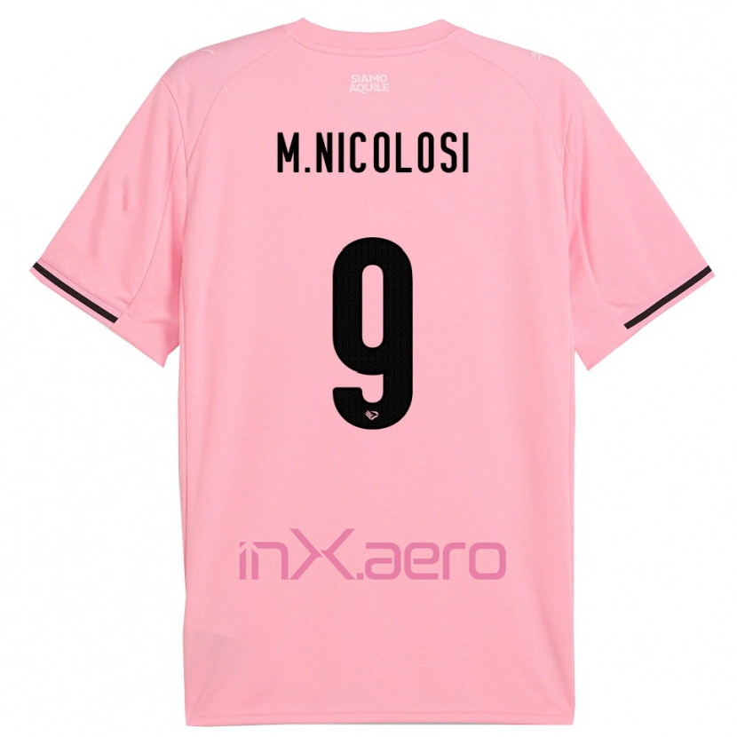 Danxen Herren Maurizio Nicolosi #9 Pink Schwarz Heimtrikot Trikot 2025/26 T-Shirt Österreich