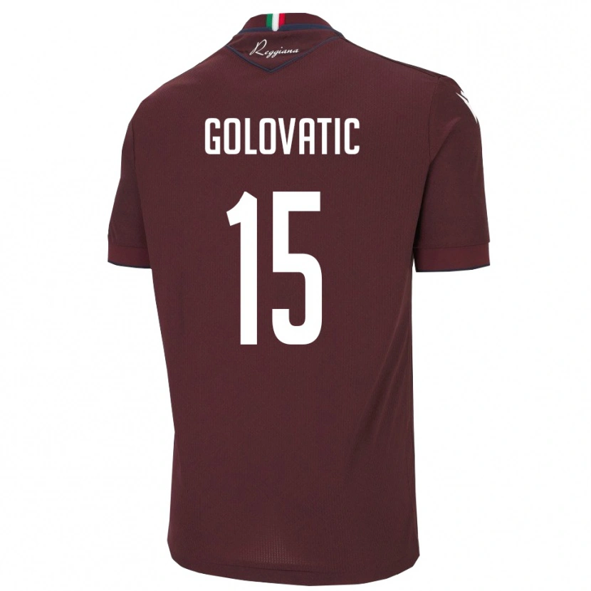 Danxen Herren Daniel Golovatic #15 Burgund Weiß Heimtrikot Trikot 2025/26 T-Shirt Österreich