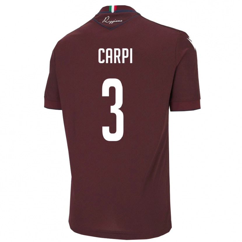 Danxen Herren Filippo Carpi #3 Burgund Weiß Heimtrikot Trikot 2025/26 T-Shirt Österreich