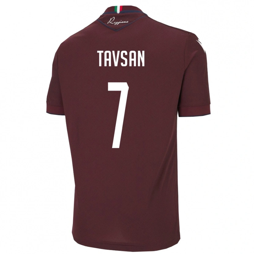 Danxen Herren Elayis Tavsan #7 Burgund Weiß Heimtrikot Trikot 2025/26 T-Shirt Österreich