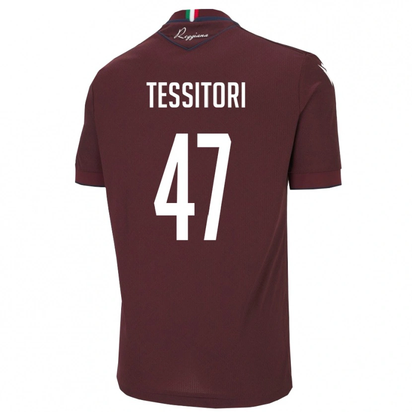Danxen Herren Matteo Tessitori #47 Burgund Weiß Heimtrikot Trikot 2025/26 T-Shirt Österreich
