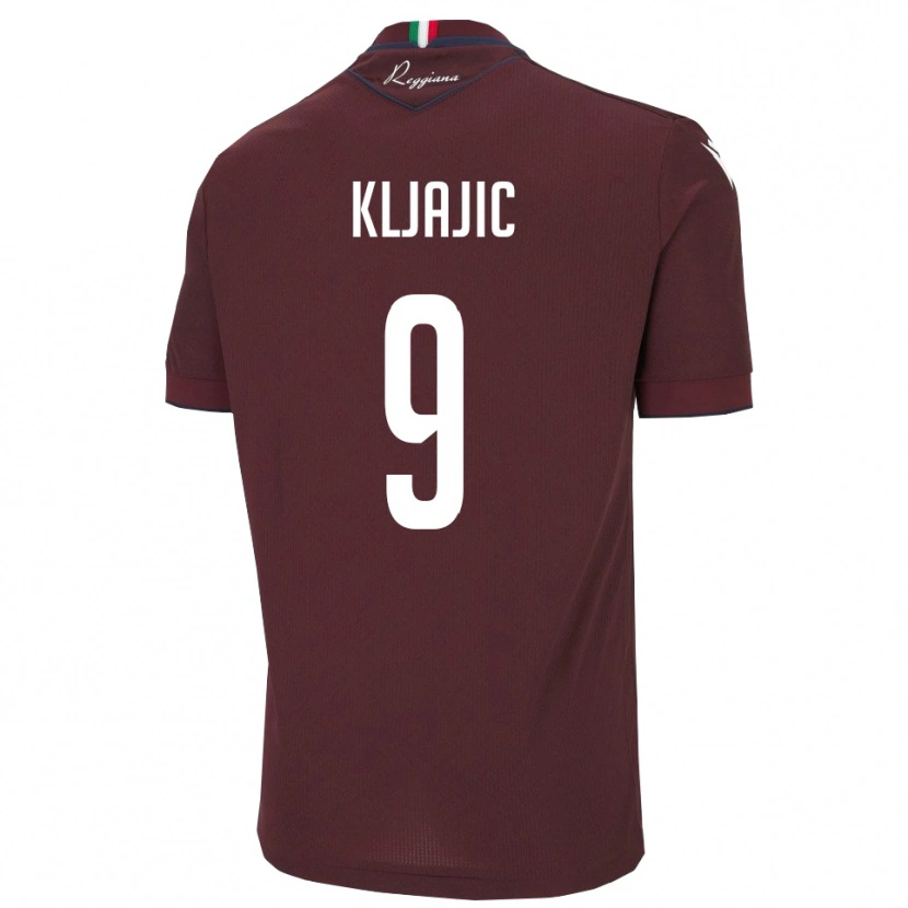 Danxen Herren Noa Kljajic #9 Burgund Weiß Heimtrikot Trikot 2025/26 T-Shirt Österreich
