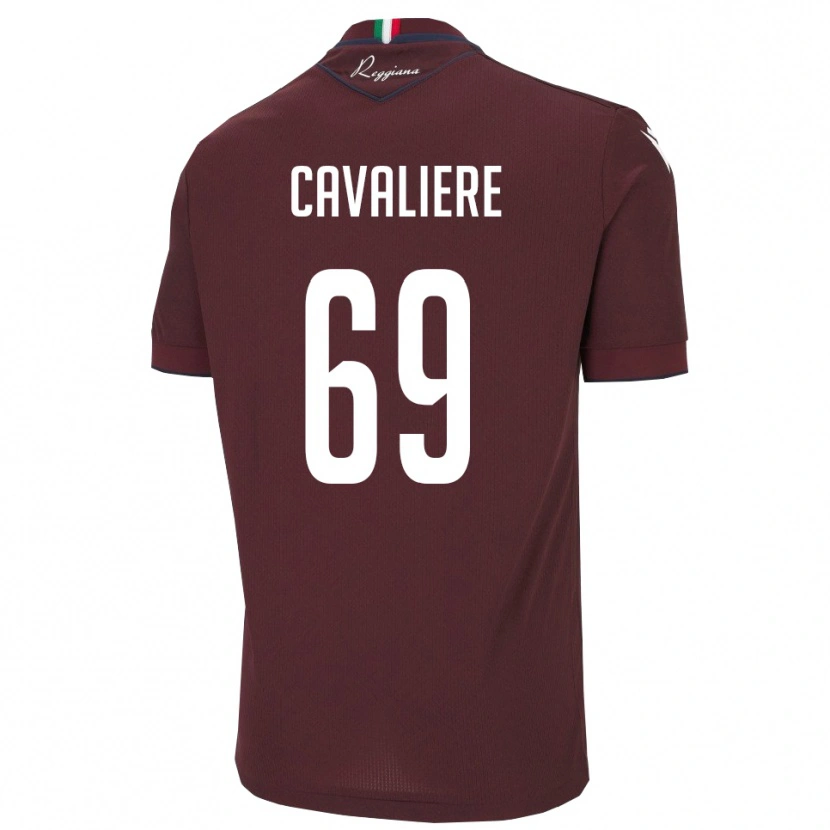 Danxen Herren Edoardo Cavaliere #69 Burgund Weiß Heimtrikot Trikot 2025/26 T-Shirt Österreich