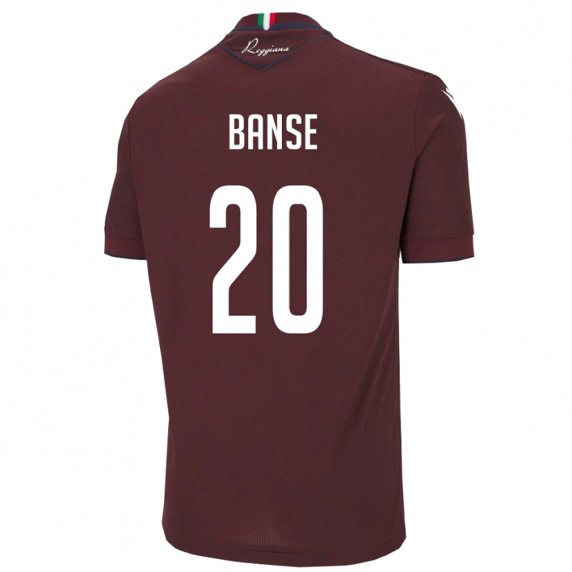 Danxen Herren Ousmane Banse #20 Burgund Weiß Heimtrikot Trikot 2025/26 T-Shirt Österreich