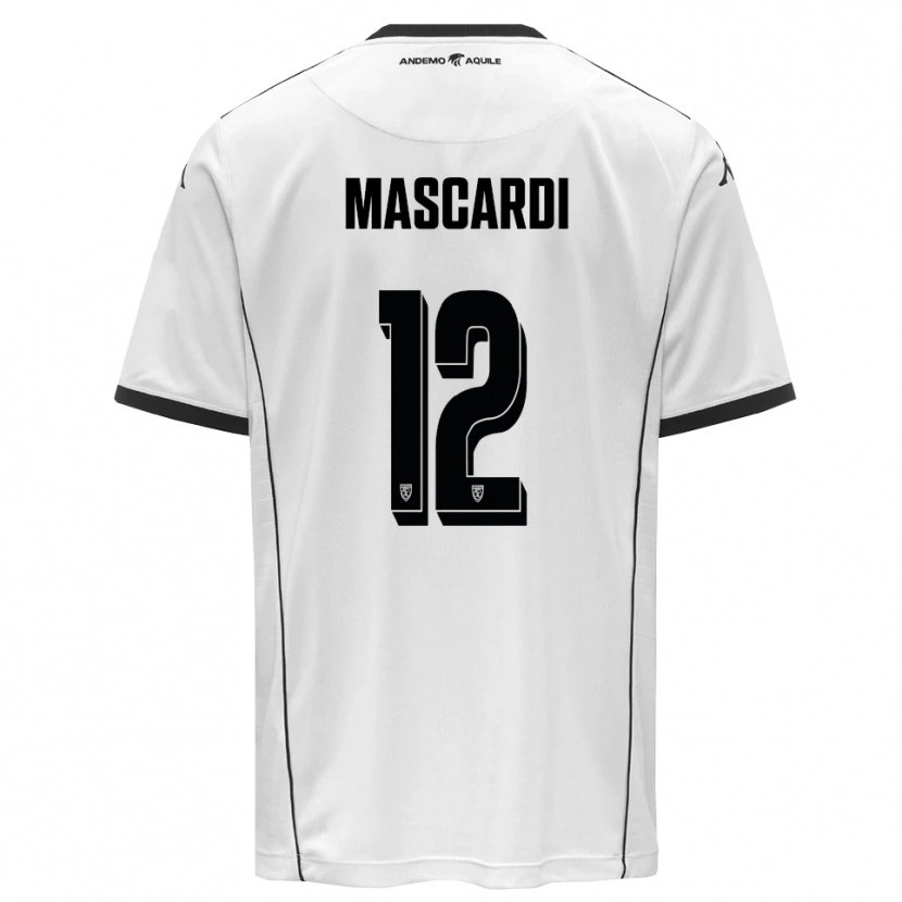 Danxen Herren Diego Mascardi #12 Weiß Schwarz Heimtrikot Trikot 2025/26 T-Shirt Österreich