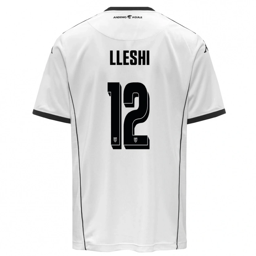 Danxen Herren Leonardo Lleshi #12 Weiß Schwarz Heimtrikot Trikot 2025/26 T-Shirt Österreich