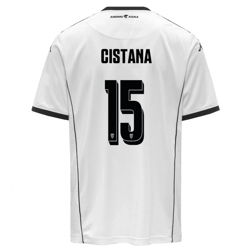 Danxen Herren Andrea Cistana #15 Weiß Schwarz Heimtrikot Trikot 2025/26 T-Shirt Österreich