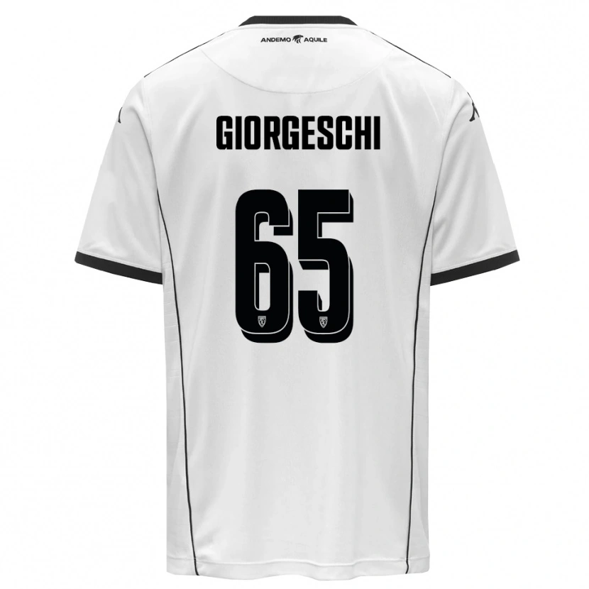Danxen Herren Simone Giorgeschi #65 Weiß Schwarz Heimtrikot Trikot 2025/26 T-Shirt Österreich