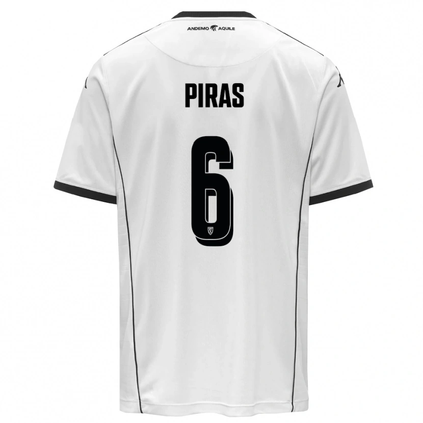 Danxen Herren Filippo Piras #6 Weiß Schwarz Heimtrikot Trikot 2025/26 T-Shirt Österreich