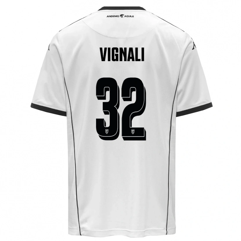 Danxen Herren Luca Vignali #32 Weiß Schwarz Heimtrikot Trikot 2025/26 T-Shirt Österreich