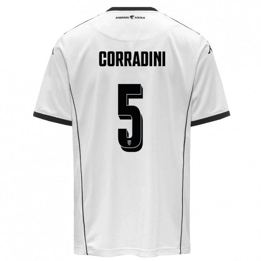 Danxen Herren Giovanni Corradini #5 Weiß Schwarz Heimtrikot Trikot 2025/26 T-Shirt Österreich