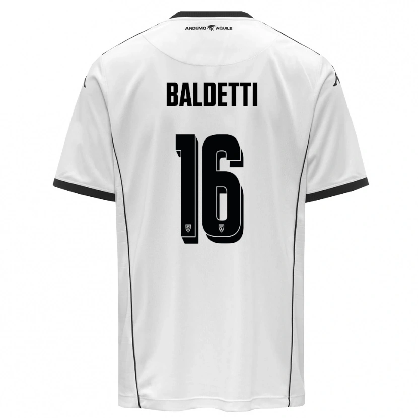 Danxen Herren Andrea Baldetti #16 Weiß Schwarz Heimtrikot Trikot 2025/26 T-Shirt Österreich