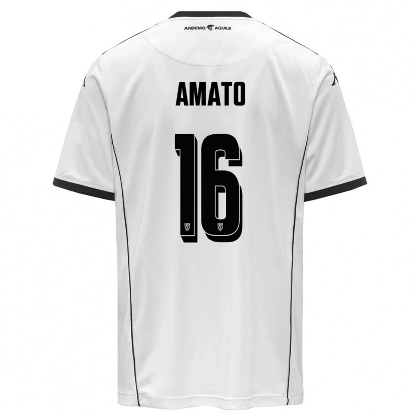 Danxen Herren Salvatore Amato #16 Weiß Schwarz Heimtrikot Trikot 2025/26 T-Shirt Österreich