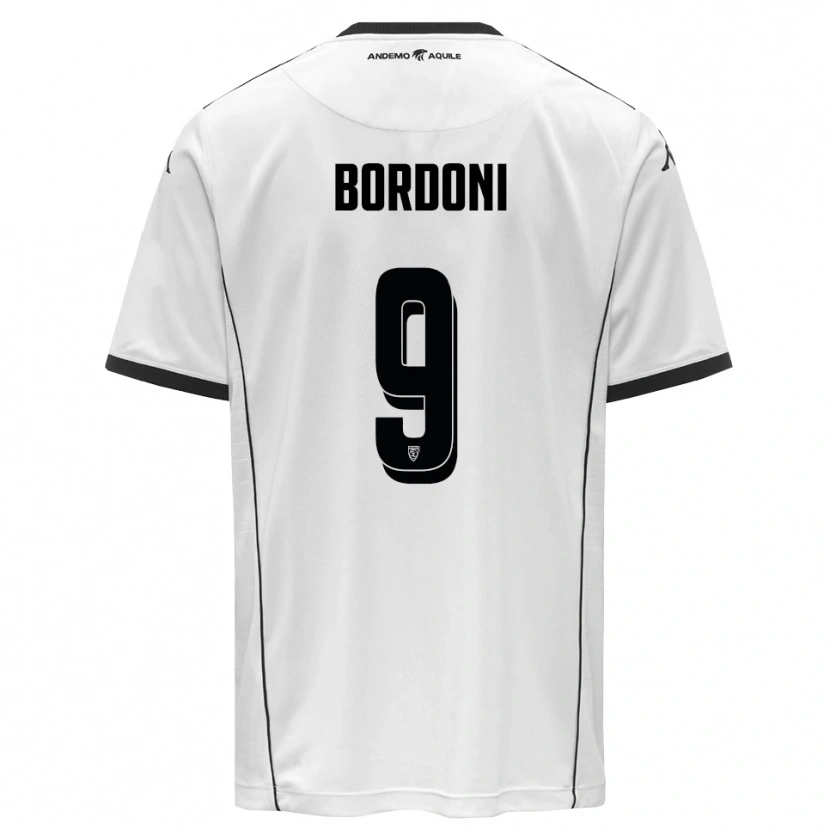 Danxen Herren Cristian Bordoni #9 Weiß Schwarz Heimtrikot Trikot 2025/26 T-Shirt Österreich