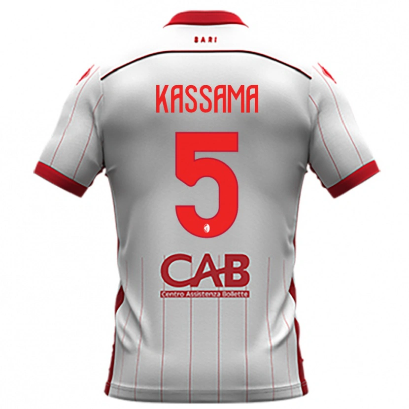 Danxen Herren Sheriff Kassama #5 Weiß Rot Heimtrikot Trikot 2025/26 T-Shirt Österreich