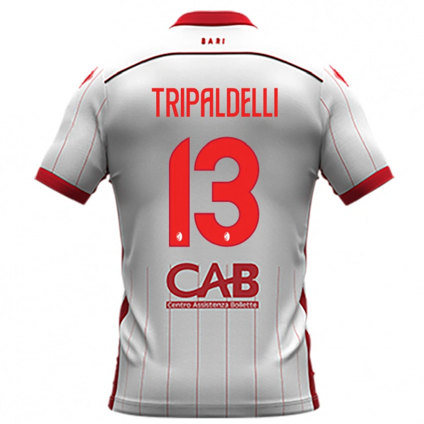 Danxen Herren Alessandro Tripaldelli #13 Weiß Rot Heimtrikot Trikot 2025/26 T-Shirt Österreich