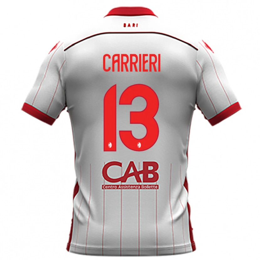 Danxen Herren Vitantonio Carrieri #13 Weiß Rot Heimtrikot Trikot 2025/26 T-Shirt Österreich
