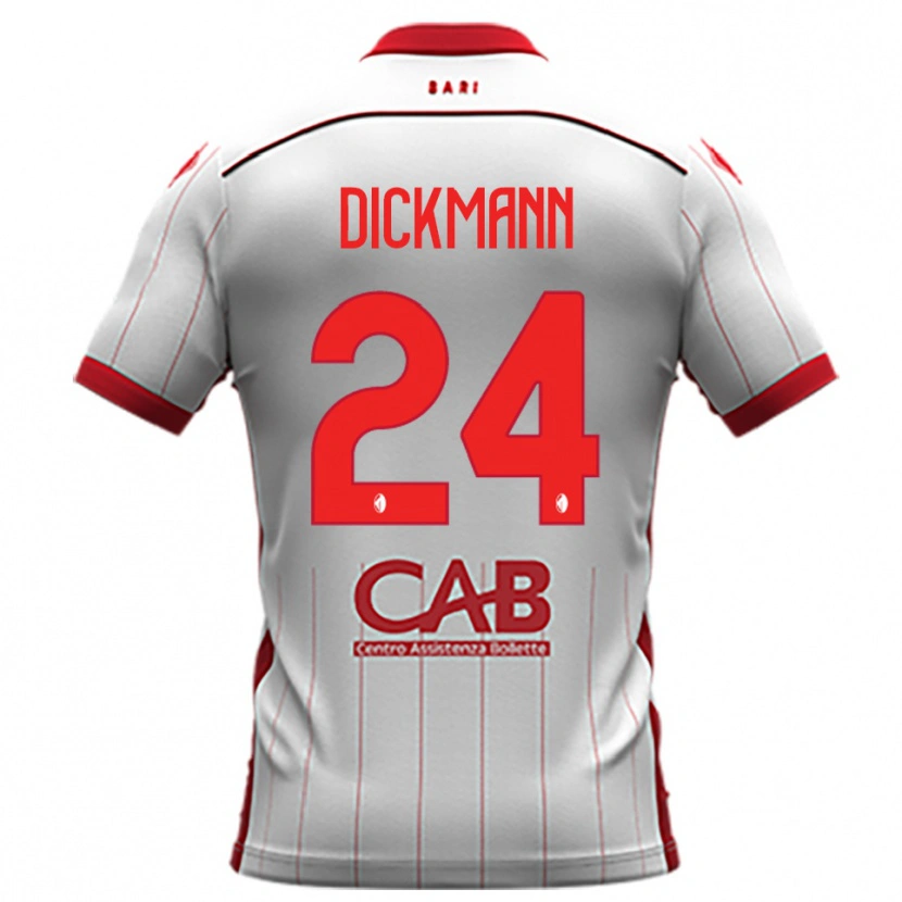 Danxen Herren Lorenzo Dickmann #24 Weiß Rot Heimtrikot Trikot 2025/26 T-Shirt Österreich