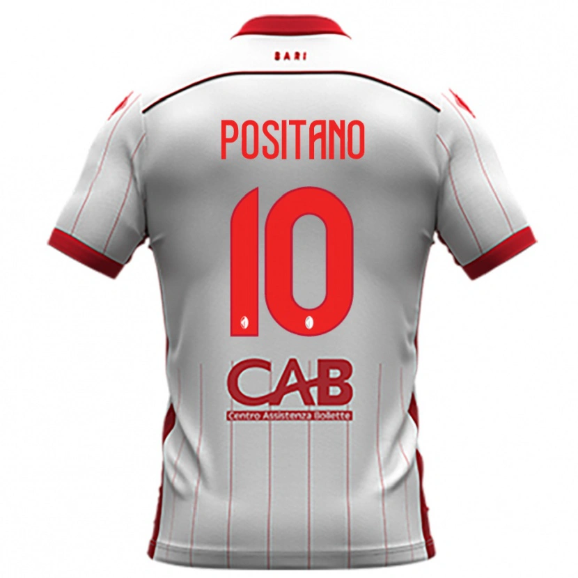 Danxen Herren Giuseppe Positano #10 Weiß Rot Heimtrikot Trikot 2025/26 T-Shirt Österreich