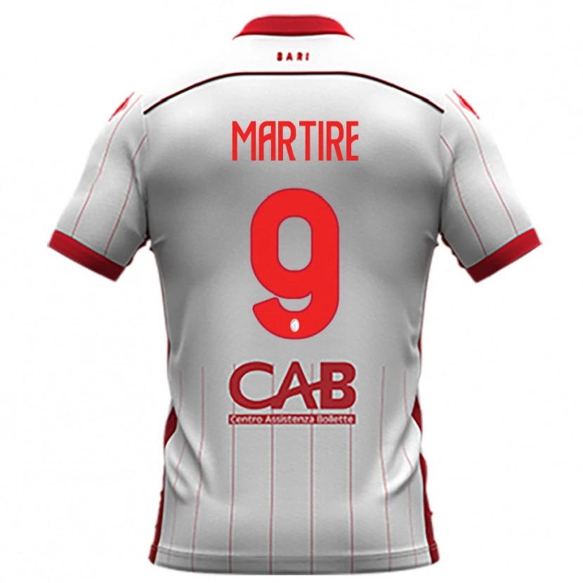 Danxen Herren Nicolò Martire #9 Weiß Rot Heimtrikot Trikot 2025/26 T-Shirt Österreich