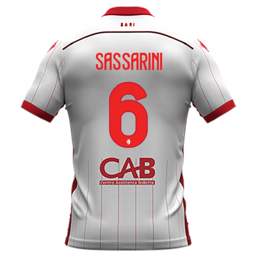 Danxen Herren Luca Sassarini #6 Weiß Rot Heimtrikot Trikot 2025/26 T-Shirt Österreich
