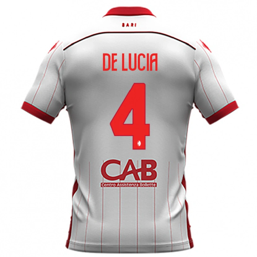 Danxen Herren Mattia De Lucia #4 Weiß Rot Heimtrikot Trikot 2025/26 T-Shirt Österreich