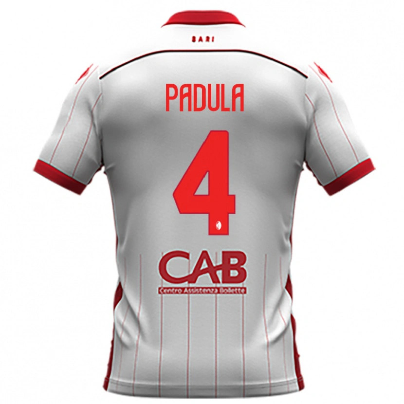 Danxen Herren Giuseppe Padula #4 Weiß Rot Heimtrikot Trikot 2025/26 T-Shirt Österreich