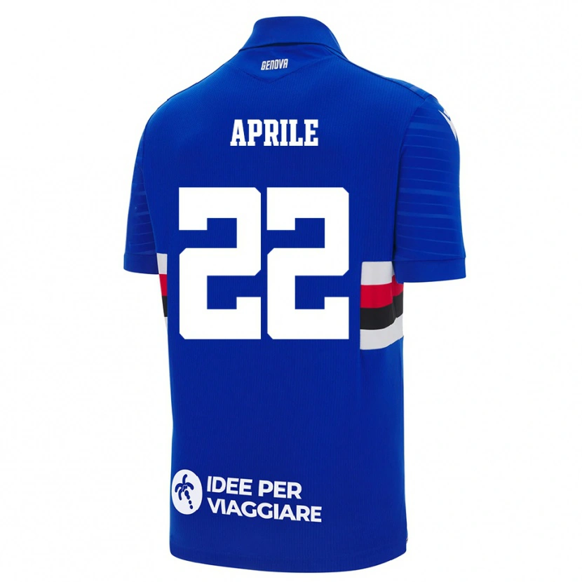 Danxen Herren Roberta Aprile #22 Blau Weiß Heimtrikot Trikot 2025/26 T-Shirt Österreich