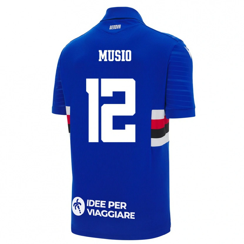 Danxen Herren Luca Musio #12 Blau Weiß Heimtrikot Trikot 2025/26 T-Shirt Österreich