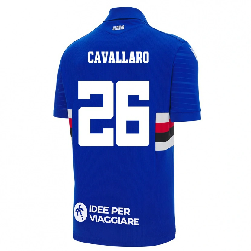 Danxen Herren Michele Cavallaro #26 Blau Weiß Heimtrikot Trikot 2025/26 T-Shirt Österreich