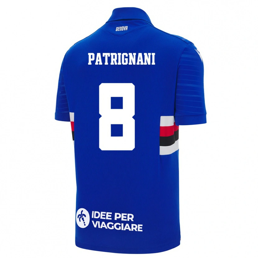 Danxen Herren Giulio Patrignani #8 Blau Weiß Heimtrikot Trikot 2025/26 T-Shirt Österreich