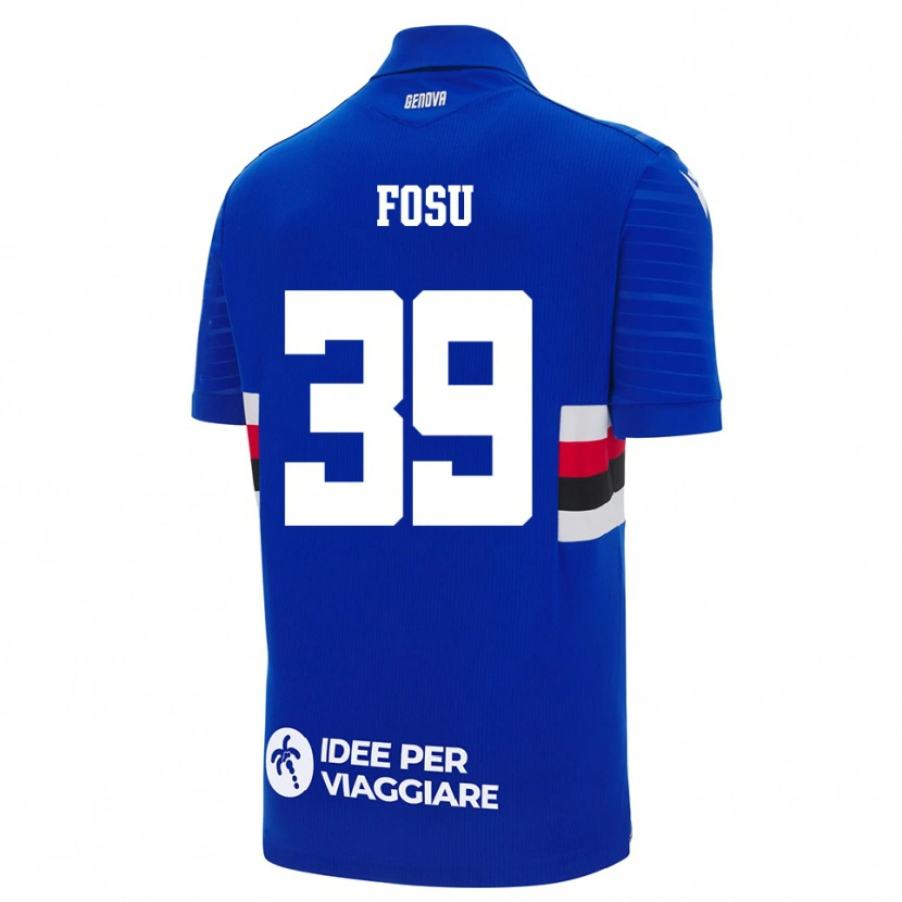 Danxen Herren Michael Fosu #39 Blau Weiß Heimtrikot Trikot 2025/26 T-Shirt Österreich