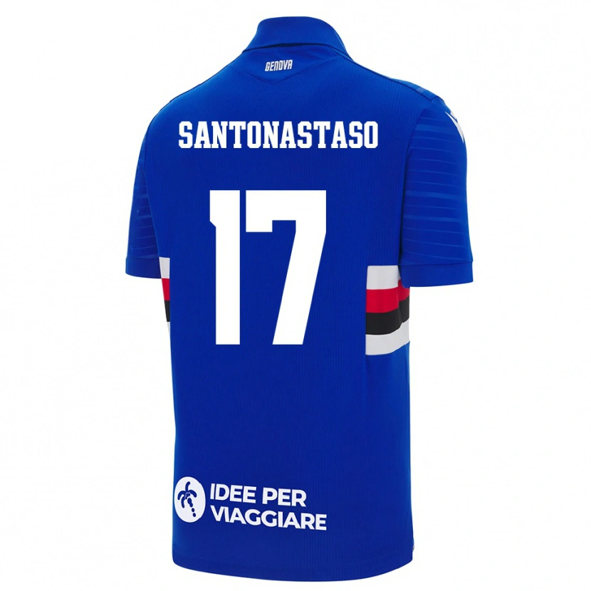 Danxen Herren Vincenzo Santonastaso #17 Blau Weiß Heimtrikot Trikot 2025/26 T-Shirt Österreich