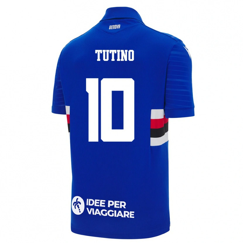 Danxen Herren Gennaro Tutino #10 Blau Weiß Heimtrikot Trikot 2025/26 T-Shirt Österreich