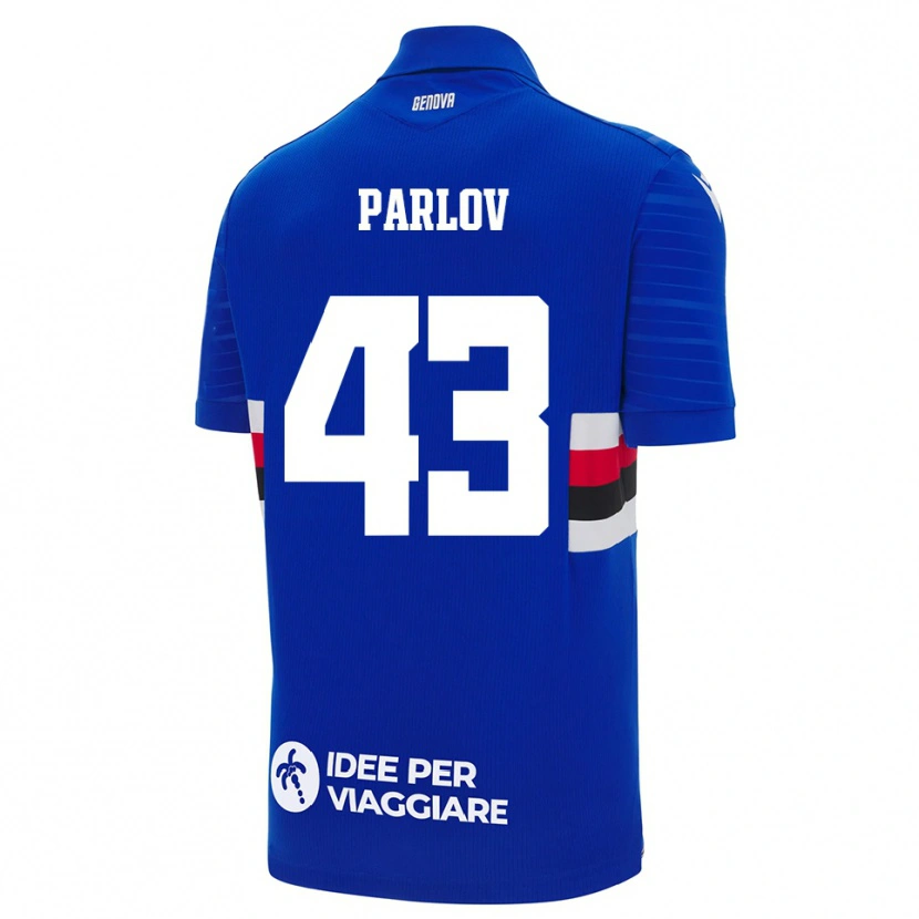 Danxen Herren Benjamin Parlov #43 Blau Weiß Heimtrikot Trikot 2025/26 T-Shirt Österreich