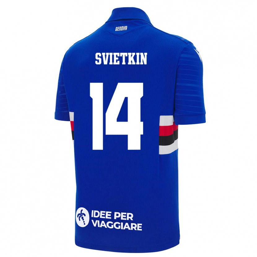 Danxen Herren Tomas Svietkin #14 Blau Weiß Heimtrikot Trikot 2025/26 T-Shirt Österreich