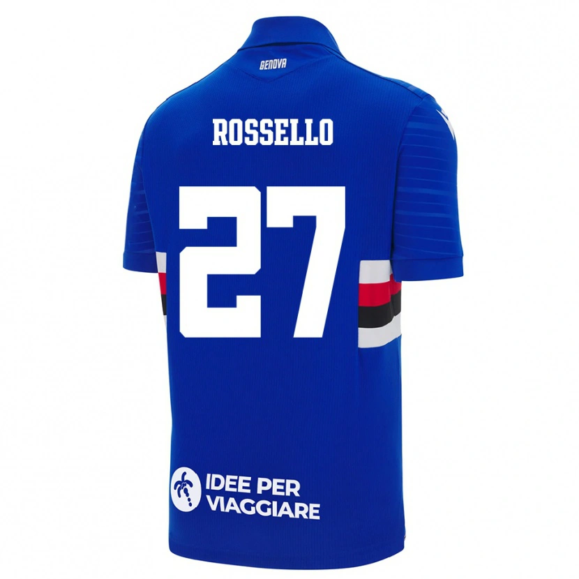 Danxen Herren Simone Rossello #27 Blau Weiß Heimtrikot Trikot 2025/26 T-Shirt Österreich
