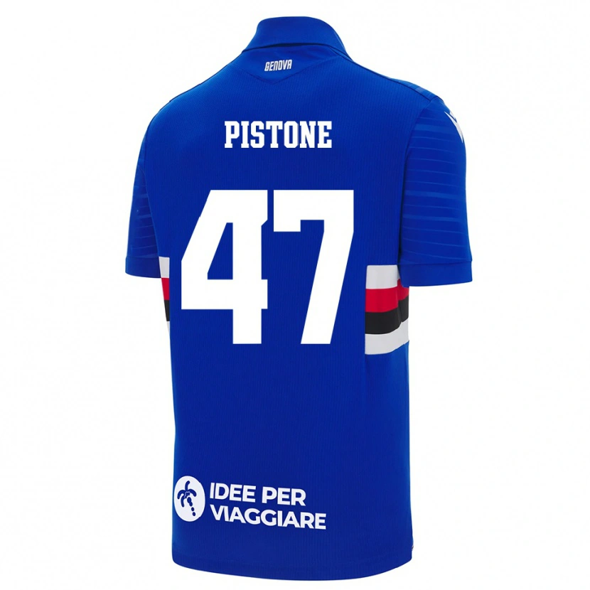 Danxen Herren Giovanni Pistone #47 Blau Weiß Heimtrikot Trikot 2025/26 T-Shirt Österreich