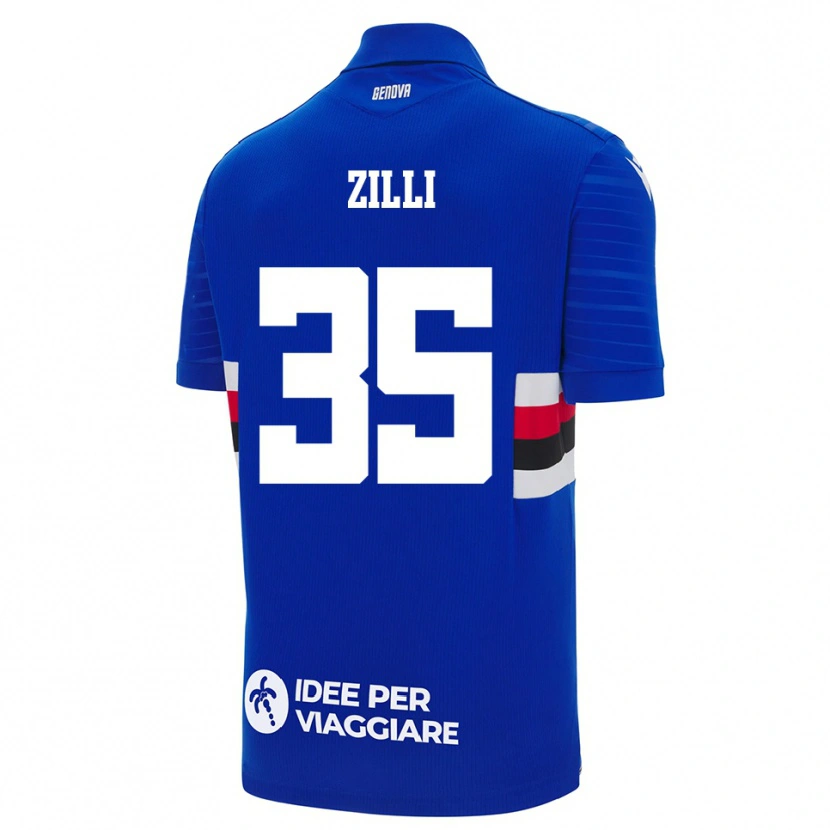 Danxen Herren Elisa Zilli #35 Blau Weiß Heimtrikot Trikot 2025/26 T-Shirt Österreich