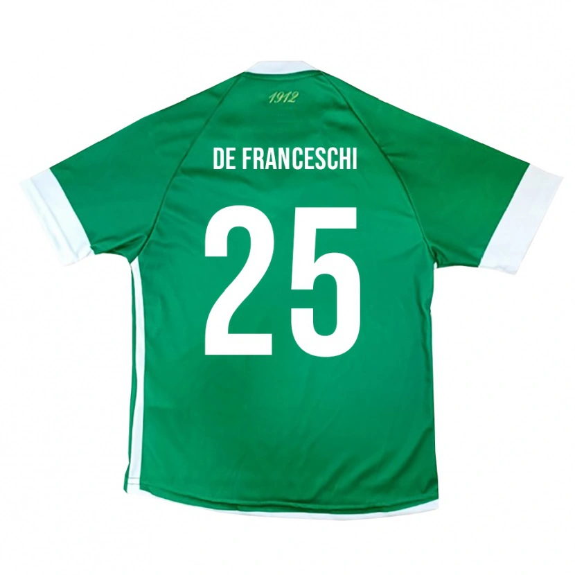 Danxen Herren Edoardo De Franceschi #25 Grün Weiß Heimtrikot Trikot 2025/26 T-Shirt Österreich