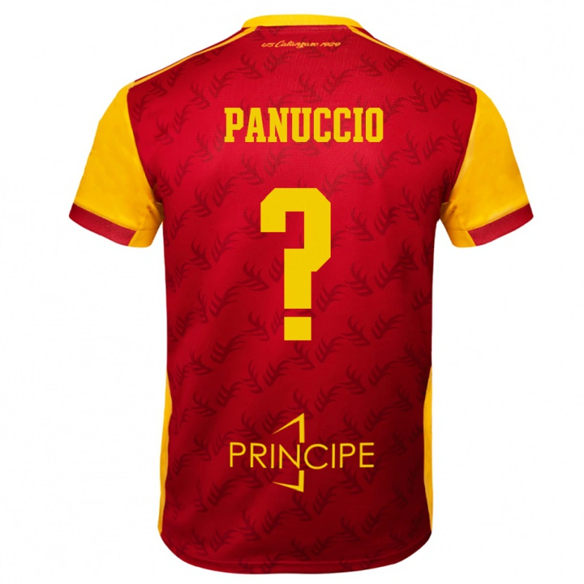 Danxen Herren Giovanni Panuccio #0 Gelb Rot Heimtrikot Trikot 2025/26 T-Shirt Österreich