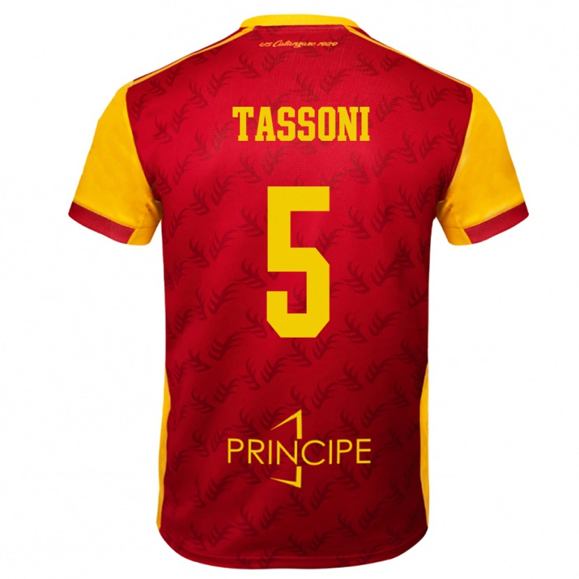 Danxen Herren Raul Tassoni #5 Gelb Rot Heimtrikot Trikot 2025/26 T-Shirt Österreich