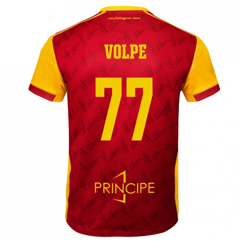 Danxen Herren Giovanni Volpe #77 Gelb Rot Heimtrikot Trikot 2025/26 T-Shirt Österreich