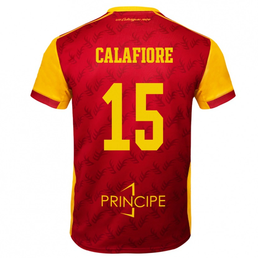 Danxen Herren Donato Calafiore #15 Gelb Rot Heimtrikot Trikot 2025/26 T-Shirt Österreich
