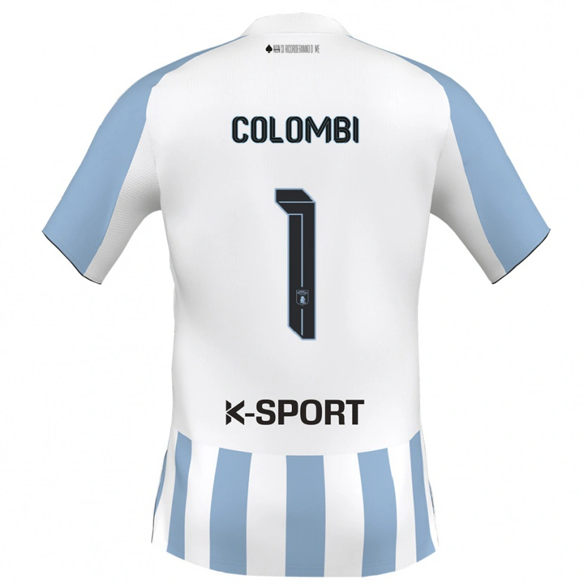Danxen Herren Simone Colombi #1 Weiß Himmelblau Heimtrikot Trikot 2025/26 T-Shirt Österreich