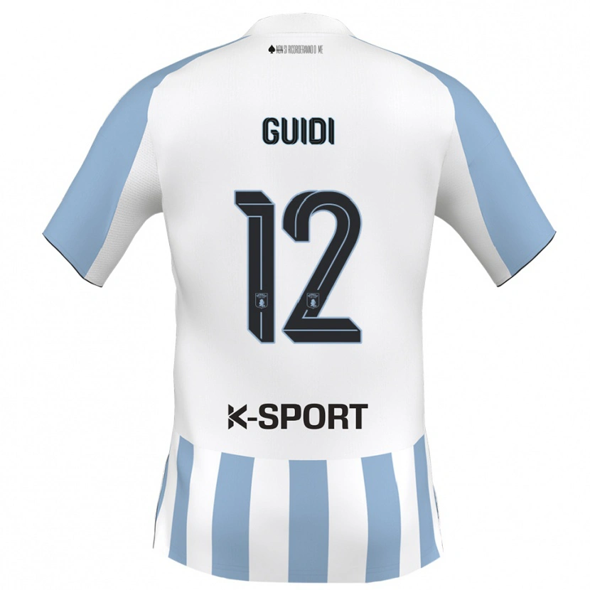Danxen Herren Sasha Guidi #12 Weiß Himmelblau Heimtrikot Trikot 2025/26 T-Shirt Österreich