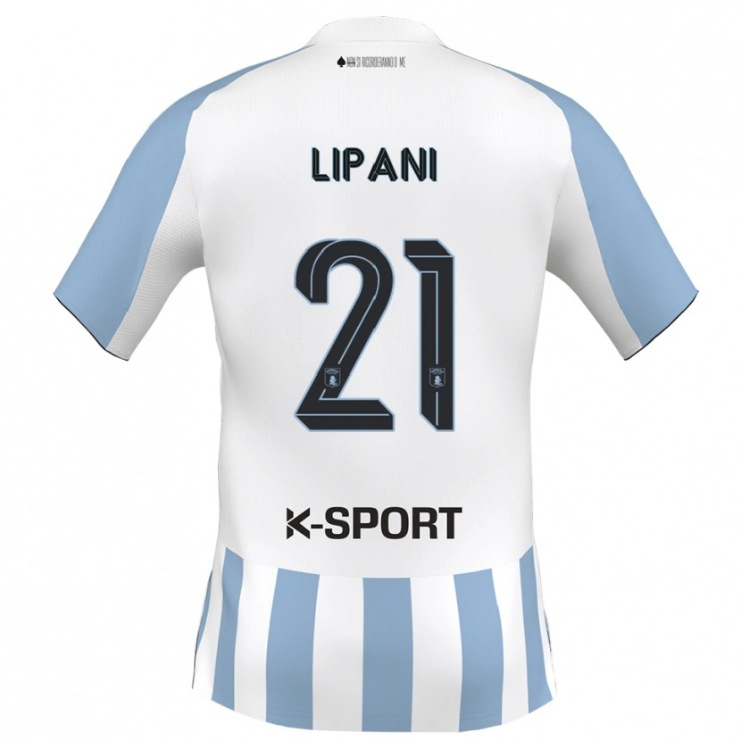 Danxen Herren Iacopo Lipani #21 Weiß Himmelblau Heimtrikot Trikot 2025/26 T-Shirt Österreich