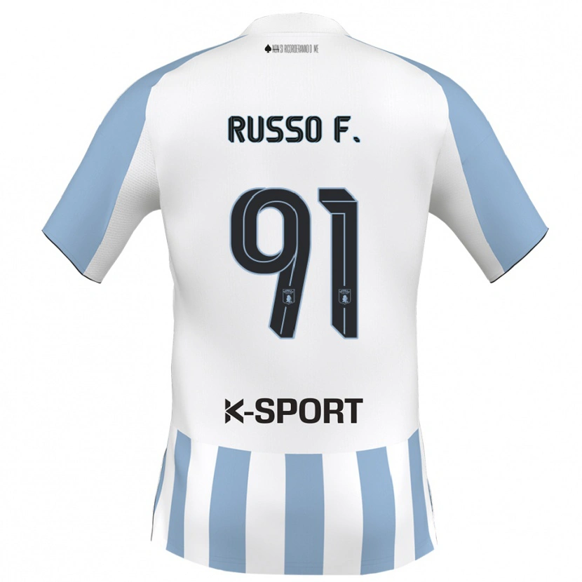 Danxen Herren Flavio Russo #91 Weiß Himmelblau Heimtrikot Trikot 2025/26 T-Shirt Österreich