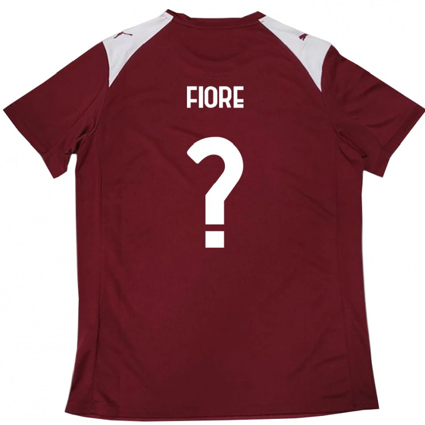 Danxen Herren Andrea Fiore #0 Burgunderrot Weiß Heimtrikot Trikot 2025/26 T-Shirt Österreich